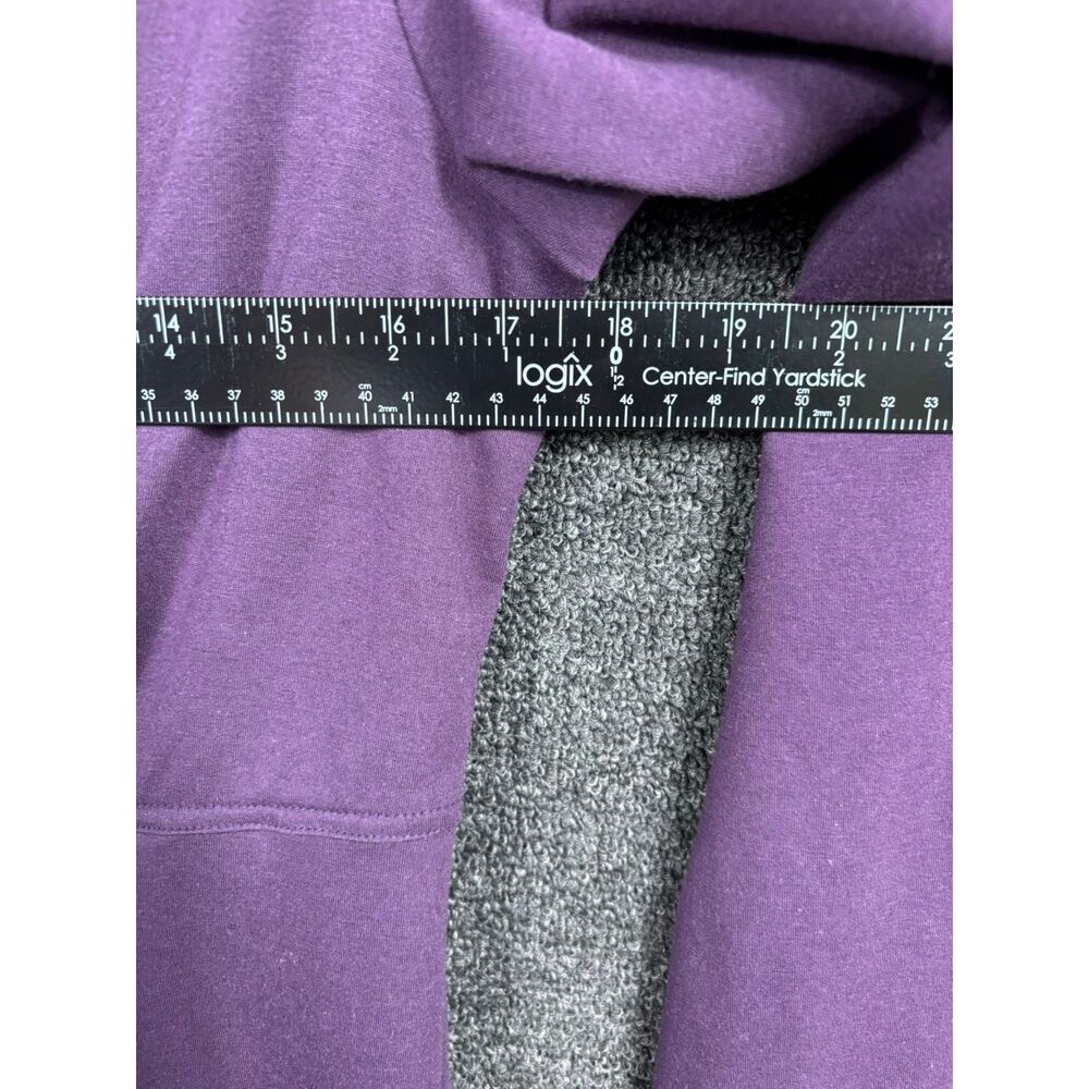 Kut From The Kloth Knit Dress Womens Size M Purple Ruffle Big Covered Buttons - Picture 7 of 7